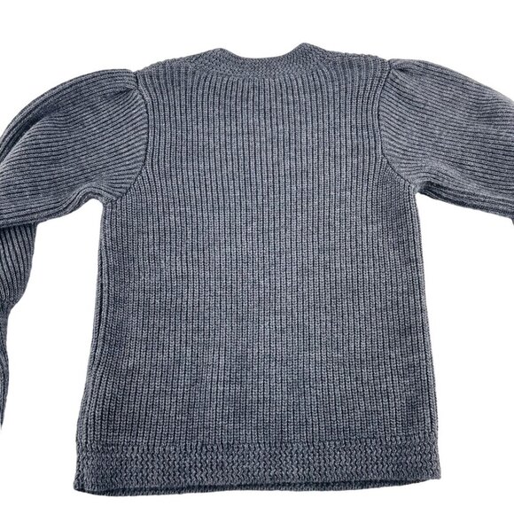 Oriana Womens Large Gray Alpaca Wool & Acrylic Knit Sweater Made In Italy - Picture 5 of 5